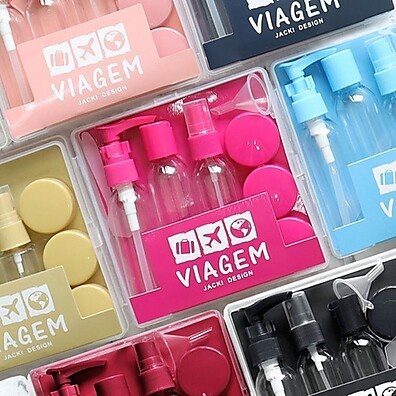 Frascos de Viagem: Kit 9 Peças Jacki Design