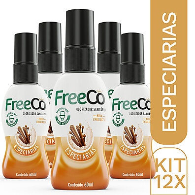 FreeCô Especiarias 60ml – Acabe com o Cheiro do Banheiro