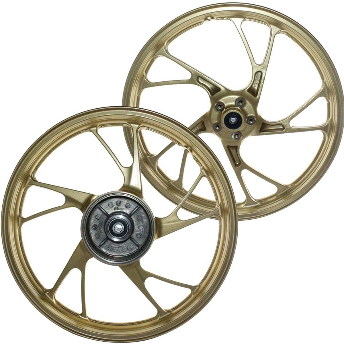 Par de Rodas Liga Leve Freio a Disco CG 150/160 Fan Titan ESD EX (2014+) com Rolamentos e Buchas