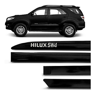 Frisos Laterais Hilux SW4 12-15: Preto Eclipse