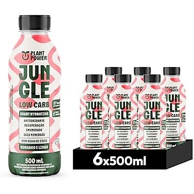 Jungle Low Carb Morango Limão: Refrescância Funcional 500ml