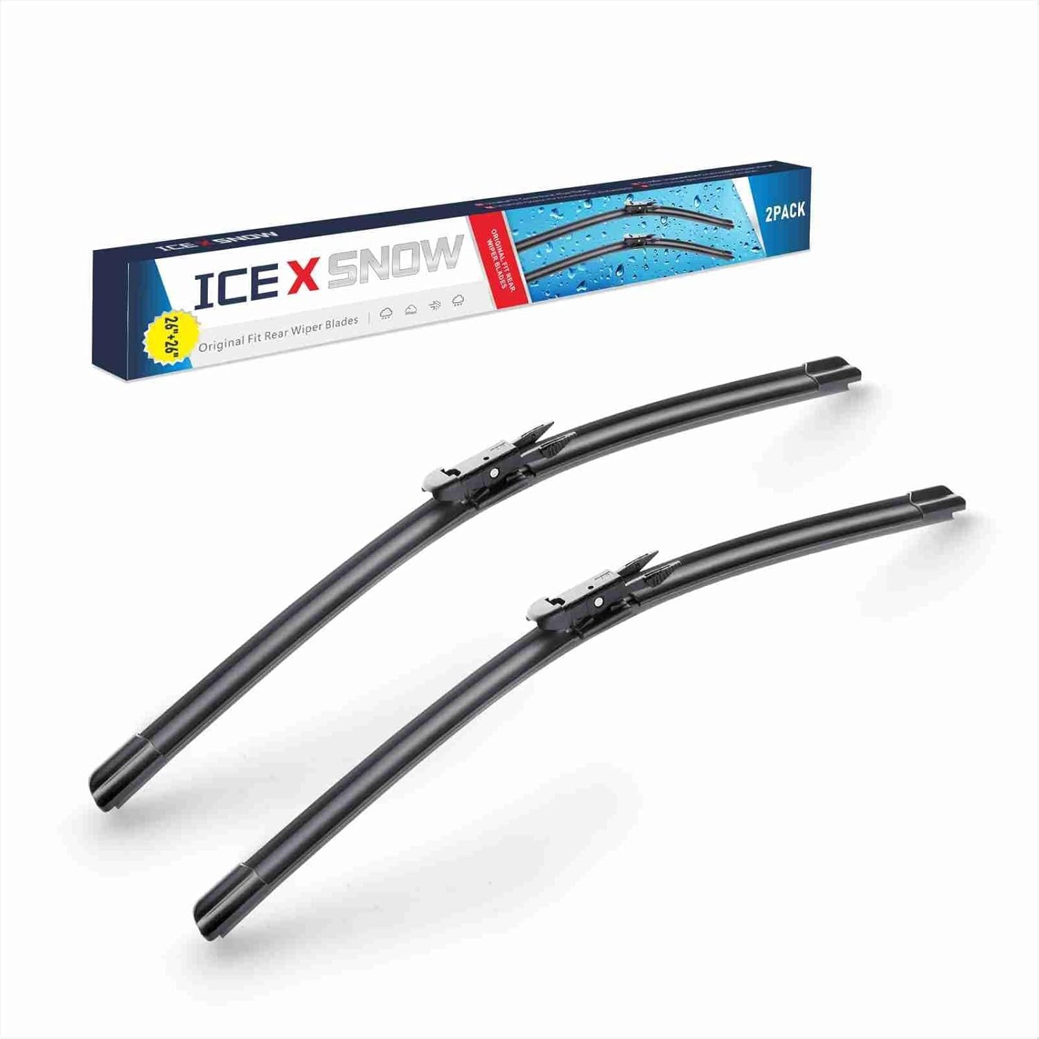 Lâminas Limpador Para-Brisa Ford Fusion 2013-2020 (26"+26") - Borracha OEM