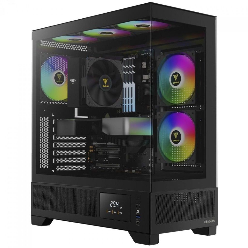 Gamdias Atlas M1: Gabinete Gamer ARGB