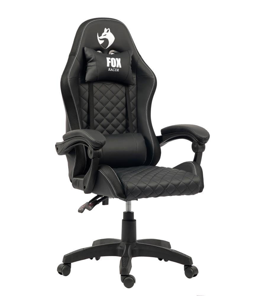 Cadeira Gamer Fox Vulpes com Reclinação Ajustável e Almofadas – Conforto Premium até 110kg