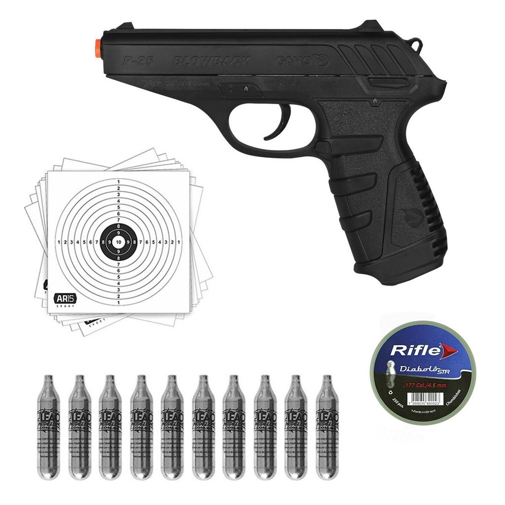 Gamo P-25: A Pistola CO2 Blowback 4.5mm Mais Rápida!