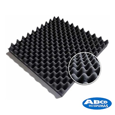 Espuma Acústica 60 Placas - Isolamento Sonoro Garantido