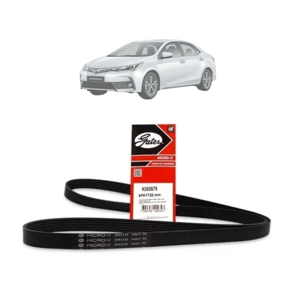 Correia de Acessórios Micro - V Gates 6pk1725 Corolla | S10