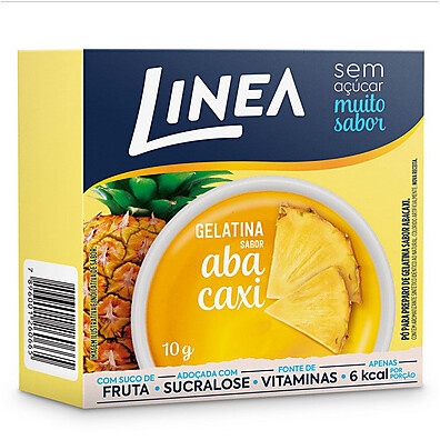 Gelatina Diet Abacaxi Linea 10g: Sabor e Leveza!
