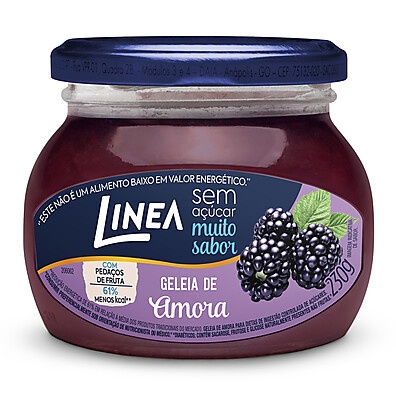 Geleia de Amora Linea: Sabor e Saúde em 230g