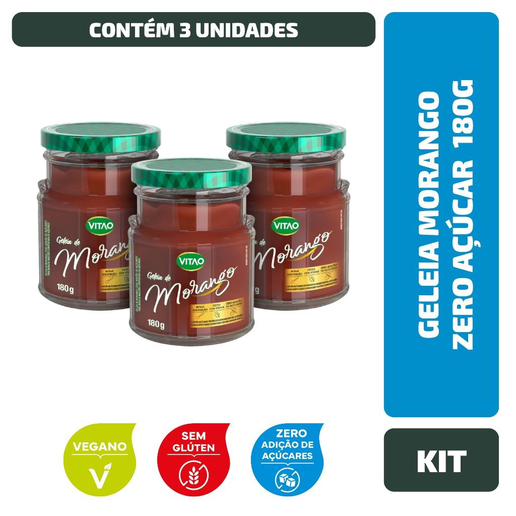 Geleia de Morango Zero Açúcar Vitao: Sabor e Saúde!