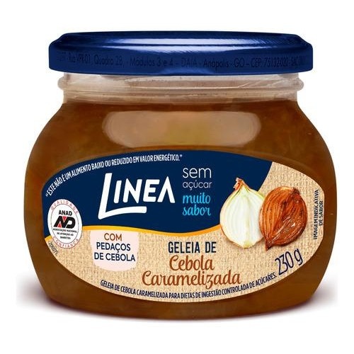 Geleia Diet Cebola Caramelizada Linea 230g: Sabor Intenso Sem Calorias!