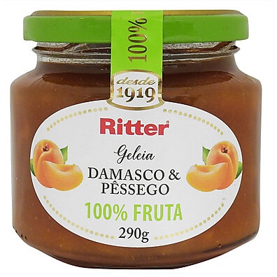 Geléia Ritter Damasco e Pêssego: Sabor Natural!