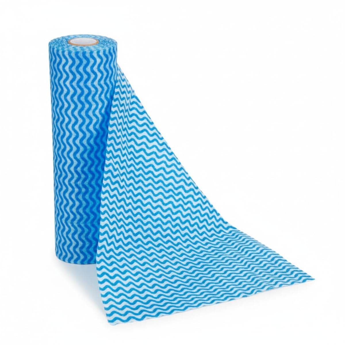 Pano Multiuso Rolo 20x40cm Azul - Alta Absorção para Limpeza Geral Doméstica