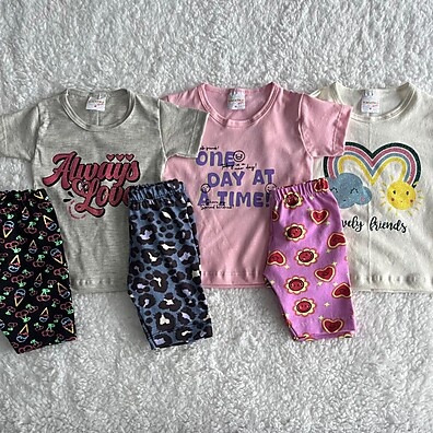Kit Bebê Menina: Conforto e Estilo (P ao GG)