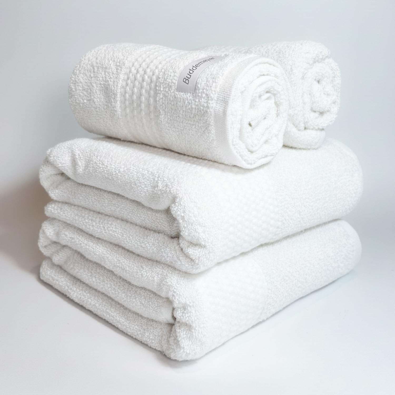 Toalhas de Banho Gigantes Buddemeyer 100% Algodão Extra Soft - Conjunto 4 Peças com Alta Absorção