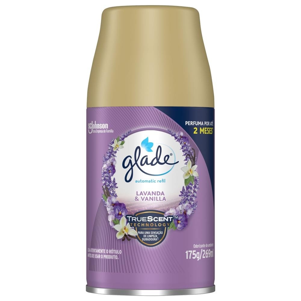 Glade Lavanda & Vanilla: Refil Aromatizador Automático 269ml