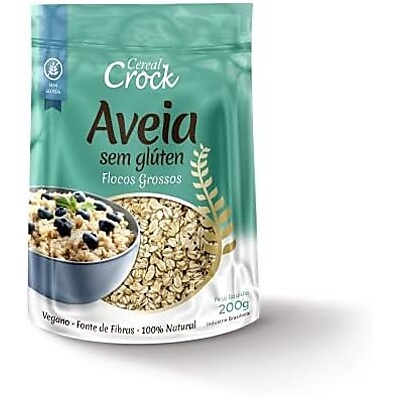 Crock Aveia Flocos Grossos Sem Glúten 200g