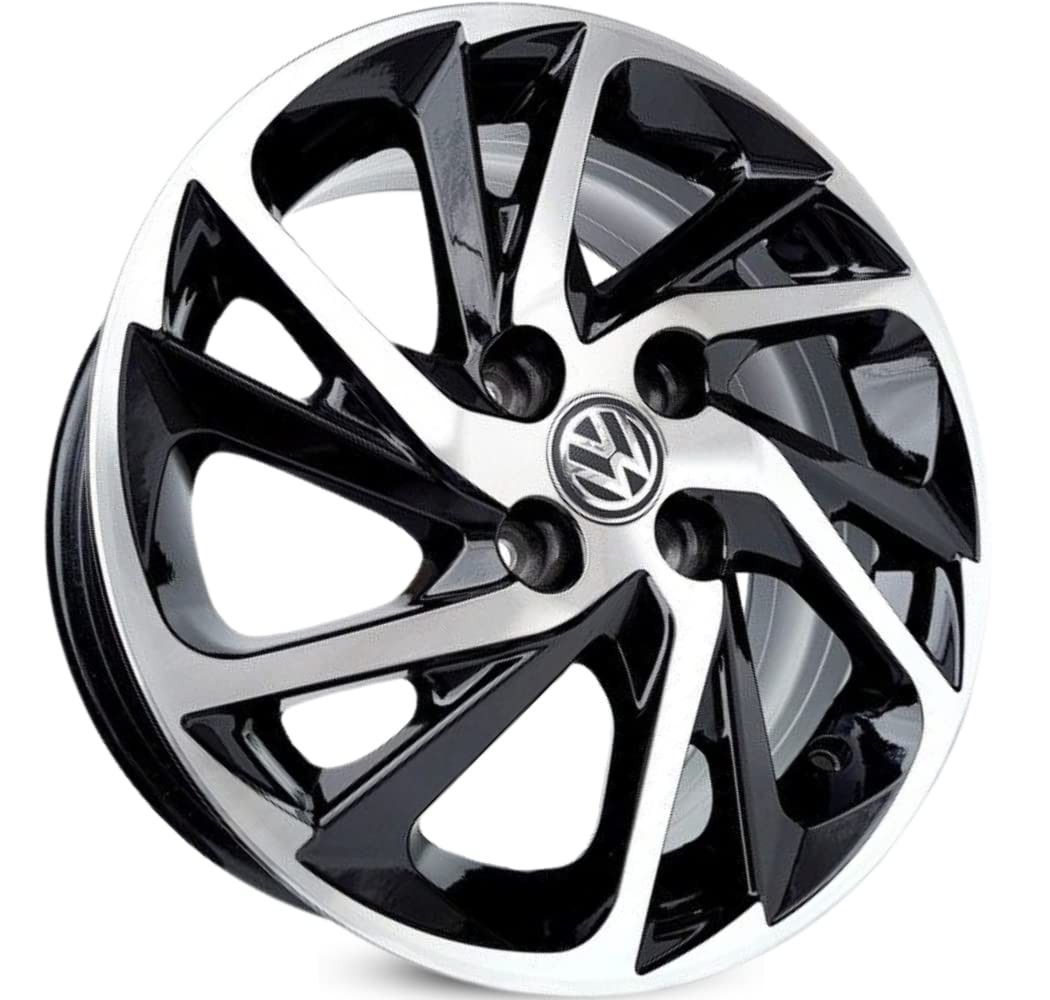 Rodas KR S40 Aro 15 para Gol (4x100) - Design Preto Diamantado e Performance