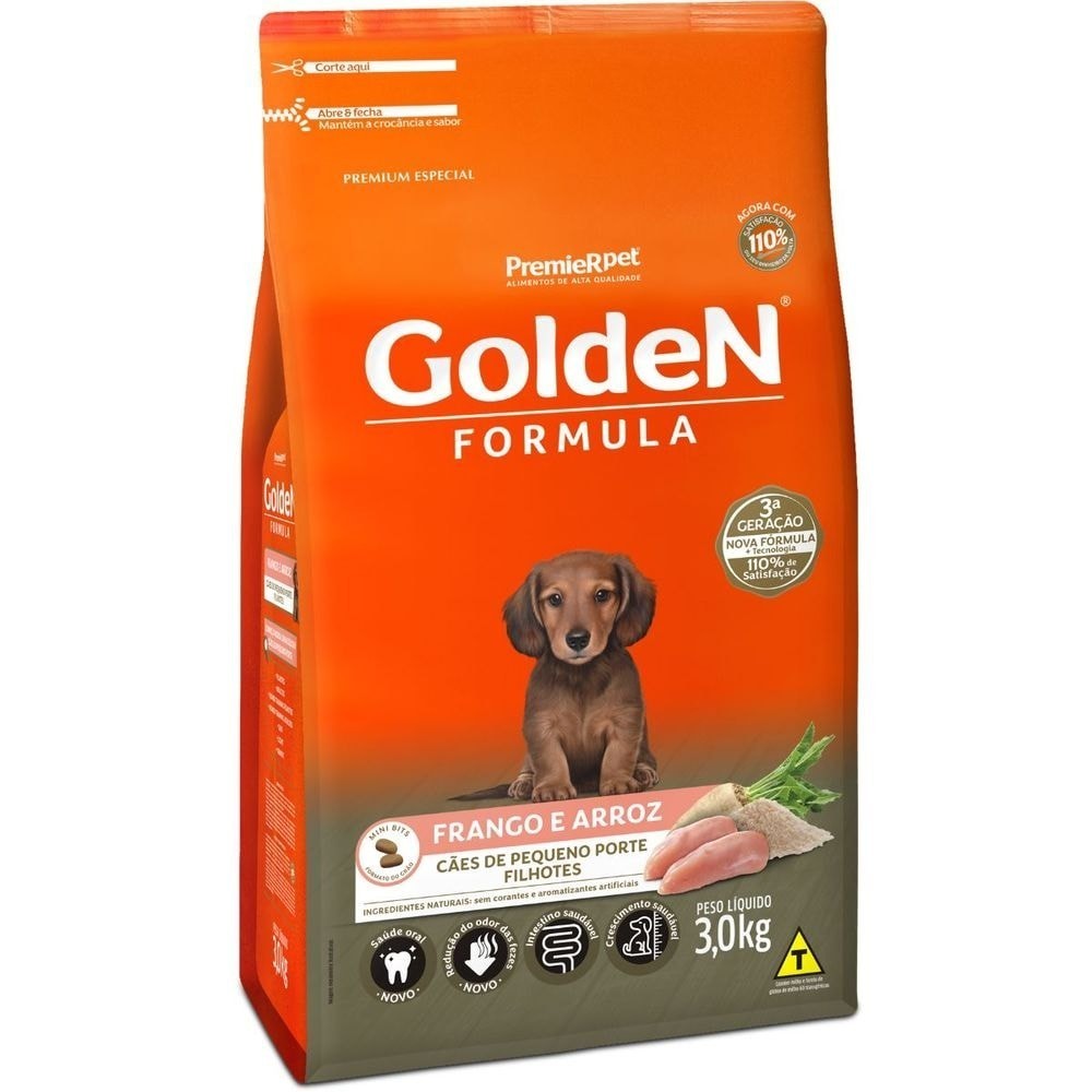 Golden Filhote Pequeno: Nutrição Premium!