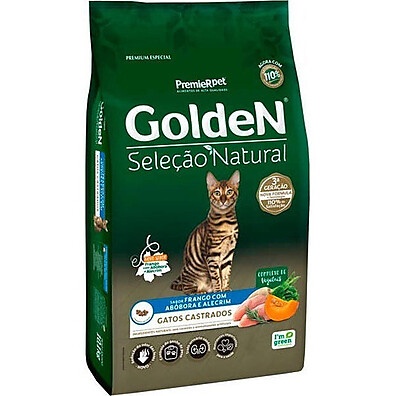 Golden Gato Castrado: Nutrição Natural com Abóbora 10kg