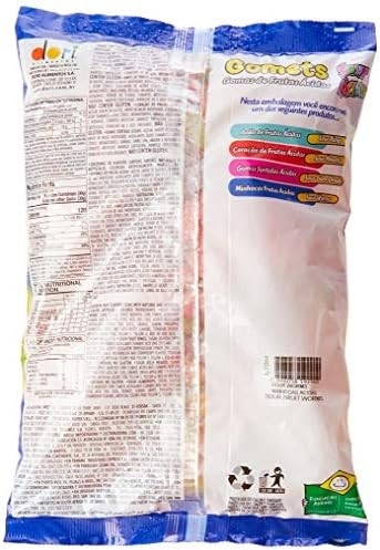 Bala De Goma Gomets Minhoca Ácida Dori 600G