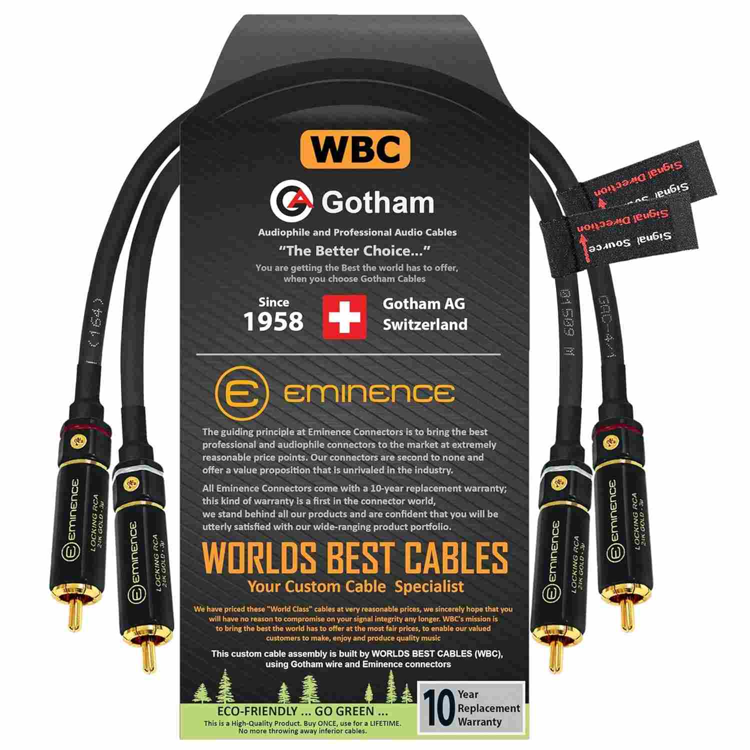 Cabos RCA Gotham GAC-4/1 Star Quad: Som Impecável e Direcional para Audiófilos