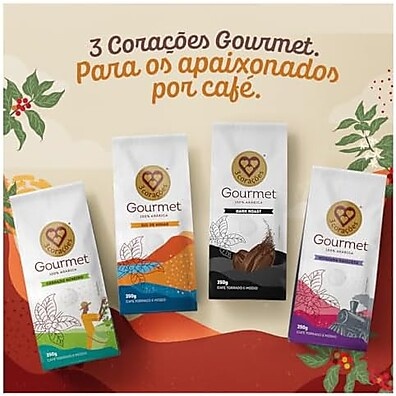Café Gourmet 3 Corações Sul de Minas 250g