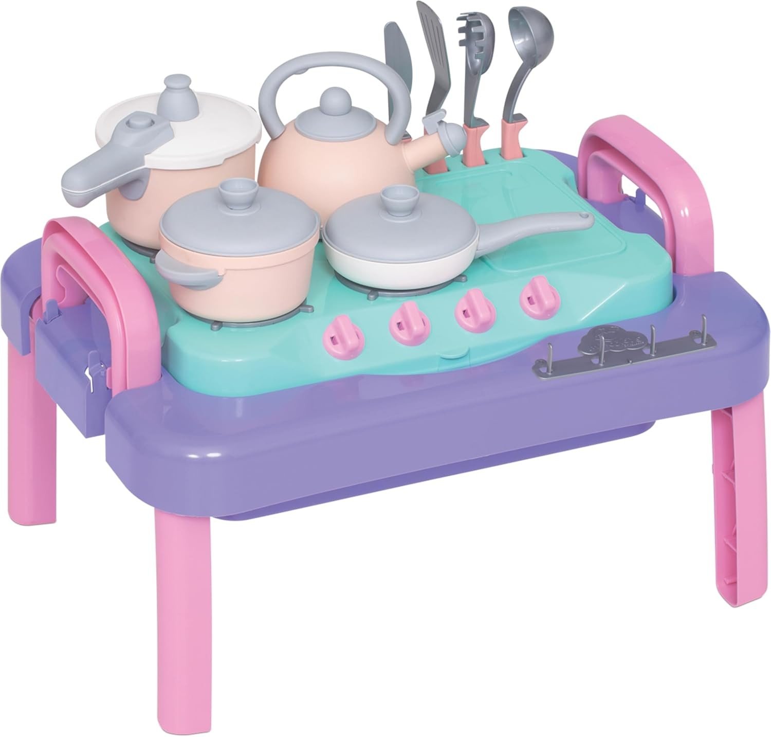 Mesa Gourmet Charmosa - Brinquedo de Faz de Conta para Crianças com Kit Completo