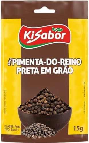 KiSabor Pimenta Do Reino Em Grãos Kisabor 15 Gramas