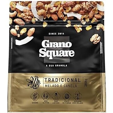 Granola Premium Tradicional GranoSquare 200g: Sabor e Crocância
