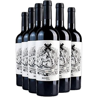 Kit 6 Malbec Cordero con Piel de Lobo: 5 Pague + 1 Grátis!