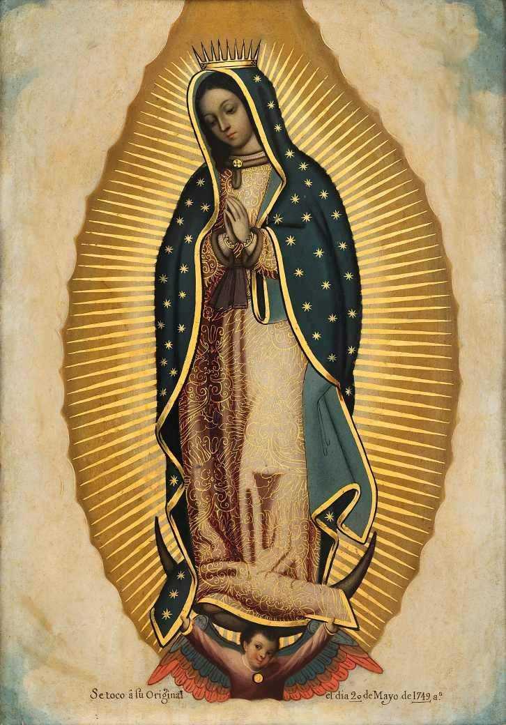Nossa Senhora de Guadalupe - Reprodução em Canvas 30x42 - Arte Barroca para Decoração Elegante