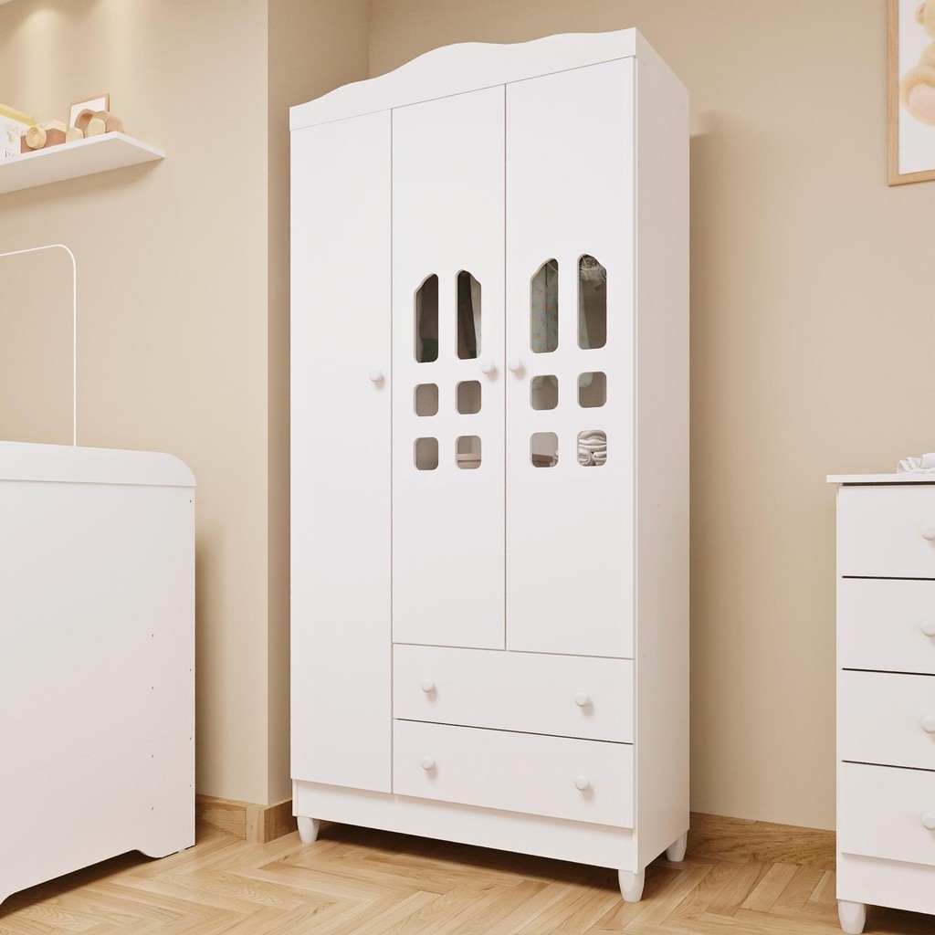 Guarda Roupa Infantil 3 Portas: Organize com Mirelle!