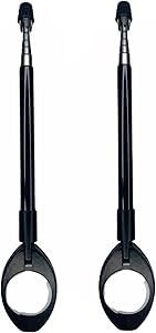 KIT 2 Antena Corta Linha Pipa Moto Retrátil 6 Estágios Inox Dobrável Guidão