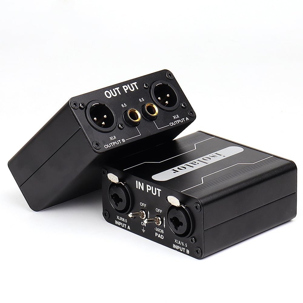 Isolador de Áudio GX200: Elimine Ruídos e Zumbidos XLR para Áudio Profissional