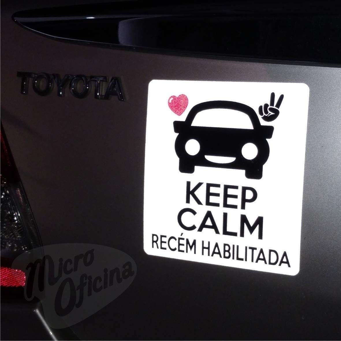 Ímã de Carro "Keep Calm" para Recém-Habilitados: Segurança e Estilo na Estrada!