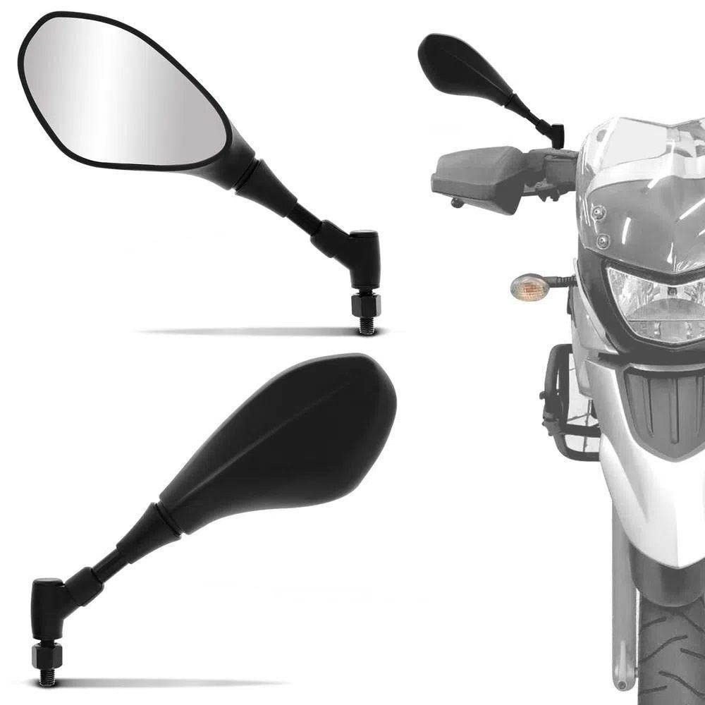 Retrovisor Rotativo BMW GS 650 F800 e Honda - Par Ajustável e Seguro