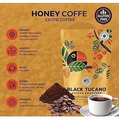 Café Black Tucano Honey 250g: Doçura e Aroma Únicos