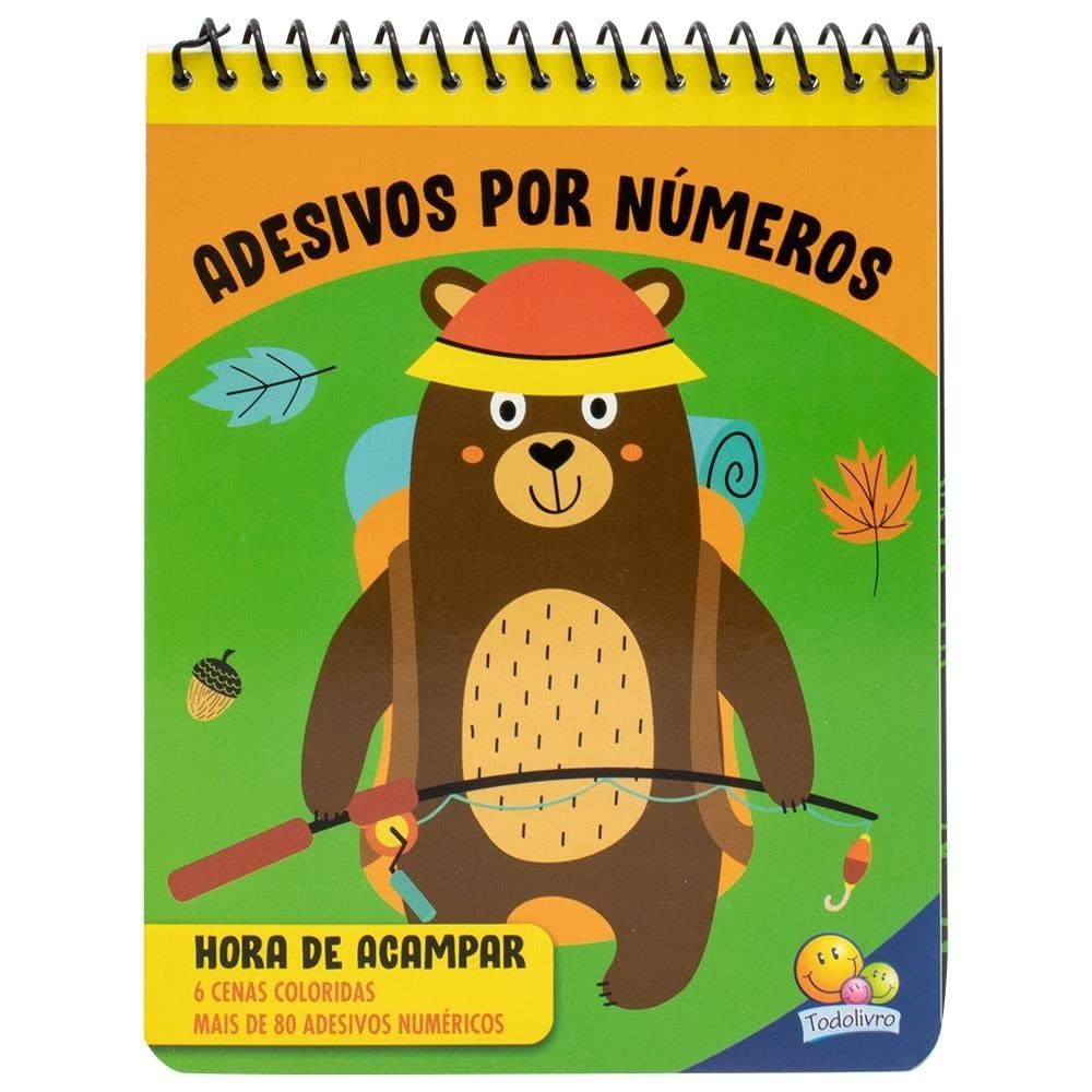 Adesivos por Números: Hora de Acampar - Diversão Criativa para Crianças