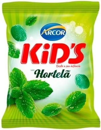 Bala Kid's Hortelã Arcor 400g
