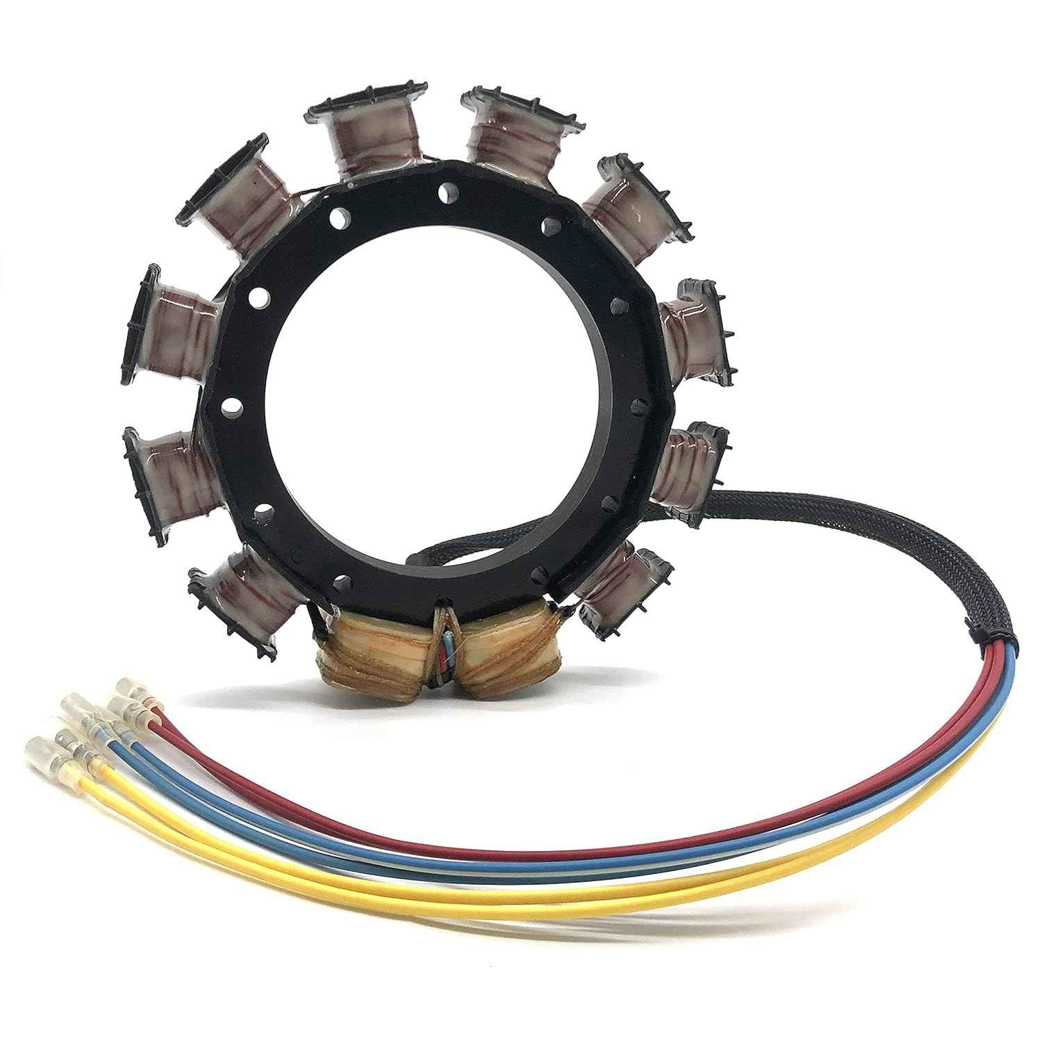 Estator Motor Popa Mercury Mariner 9 Amp 40-125 HP 2/3/4 Cilindros (1987-1995) - Peça de Barco 174-8778K1