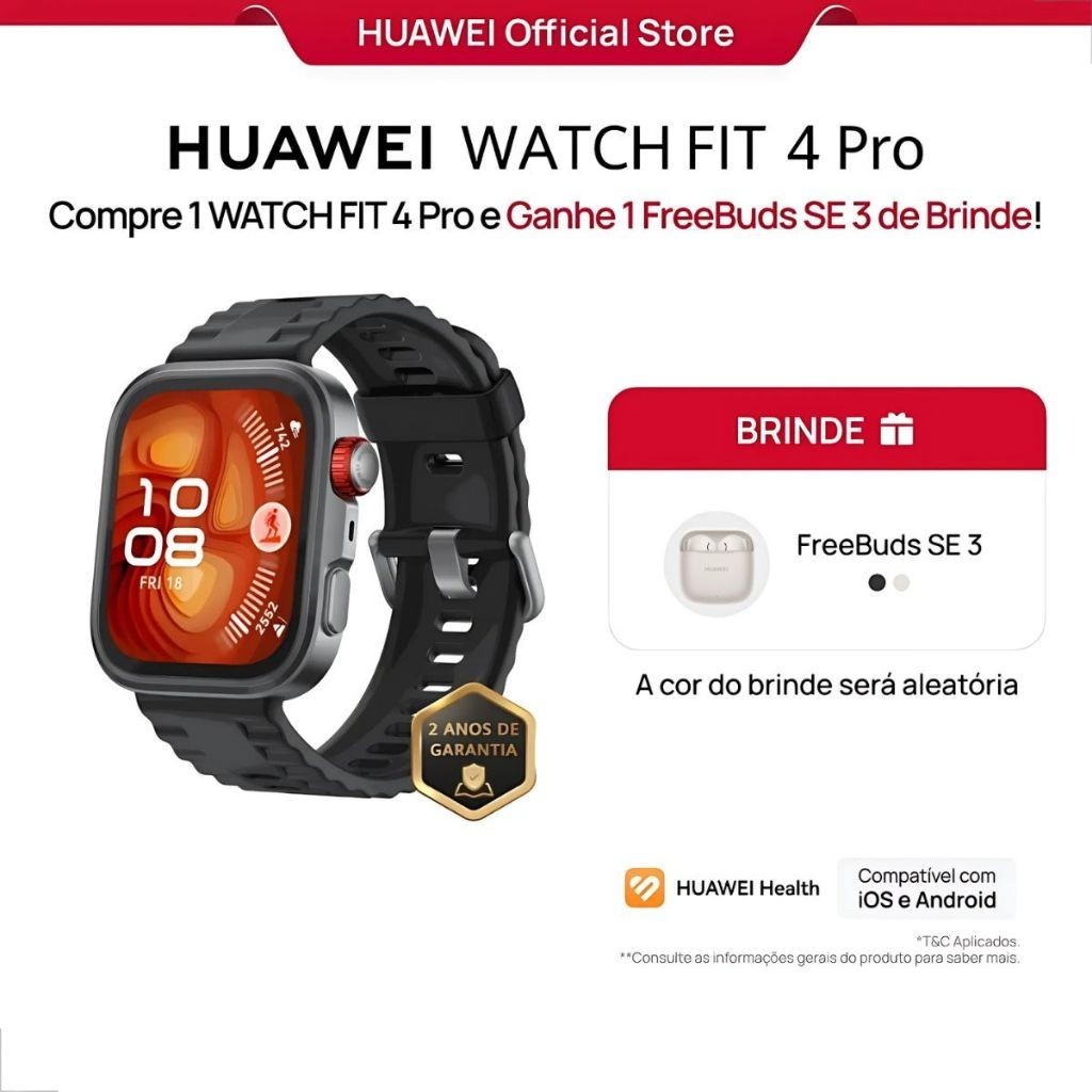 HUAWEI WATCH FIT 4 Pro: Seu Parceiro Ideal!
