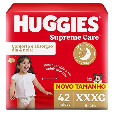 Huggies Supreme Care XXXG: Conforto Imbatível!