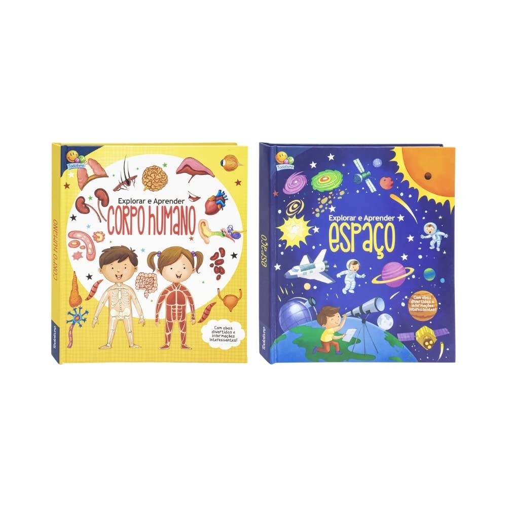 Combo Livros com Abas: Explore o Espaço e o Corpo Humano com Crianças