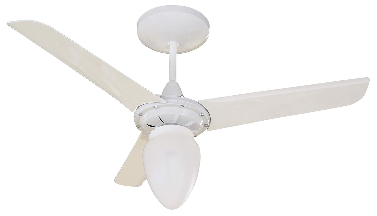 Ventilador de Teto Aliseu Iceberg Branco 220V com Controle de Parede - Silencioso e Econômico