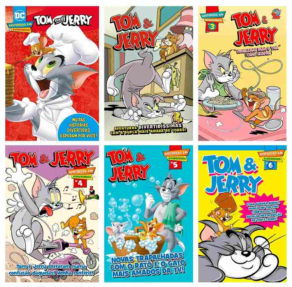Combo Quadrinhos Tom e Jerry: 6 Edições Divertidas para Todas as Idades