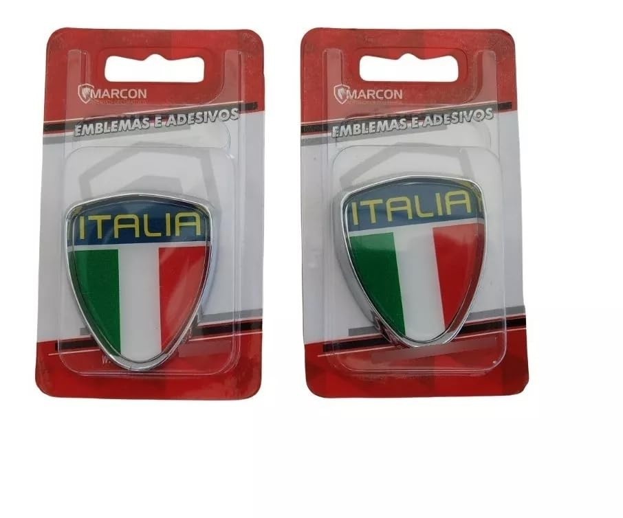 Emblema Escudo Itália Fiat Idea, Punto, Palio, Siena, Stilo e Uno - Toque Esportivo!