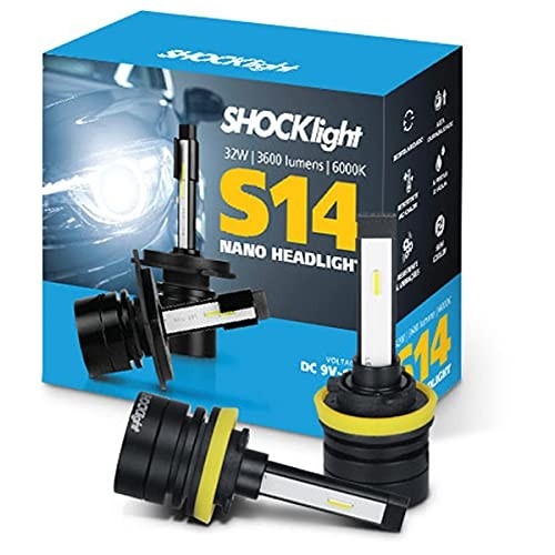 Ilumine Seu Caminho: Lâmpada Super LED Mini Shocklight 32W S14 Nano H11 6000K
