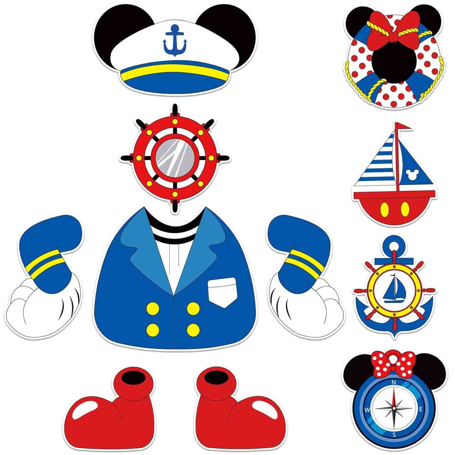 Decoração Magnética para Porta de Cruzeiro: 11 Ímãs Divertidos com Tema Mouse