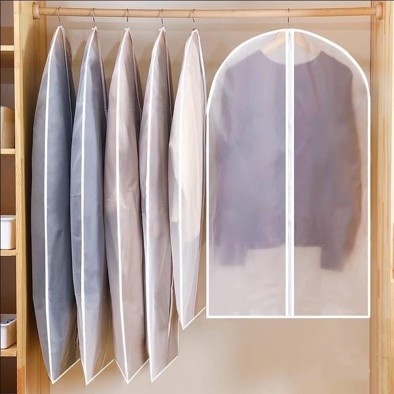 5 Sacos de Vestuário Jumbo Impermeáveis 60x80cm - Proteção Total contra Poeira e Umidade